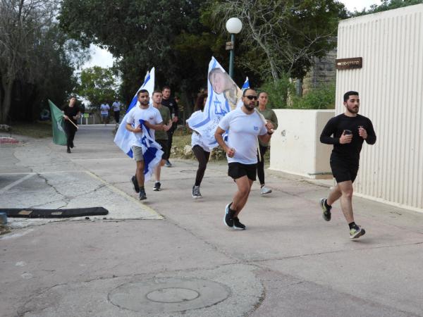 לציון יום הזכרון וכחלק מפרויקט "רצים לזכרם" 25 לוחמים לוחמות מפלוגה לט' מג"ב איו"ש בהובלת  מ"פ רפ"ק עומרי צפרירי יצאו לריצת 5 ק"מ לזכרם של 25648 הנופלים והנופלות על קדושת הארץ והעם היהודי.
יהי זכרם ברוך